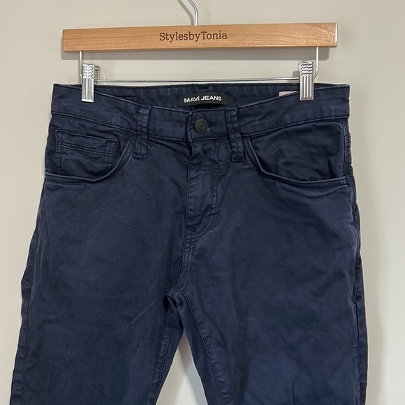 MAVI Mens Jake Slim Leg Navy Blue Chino Pant Twill Trouser Sz 30 x 32 - Picture 6 of 16